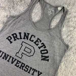Princeton Tigers Shirt Womens Medium Gray Black Tank Top Racer Back Ivy League